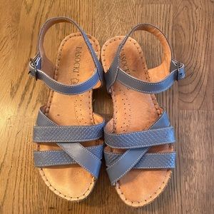 Lasocki Shoes | Lasocki Blue Sandals | Color: Blue/Brown | Size: 7/ 37